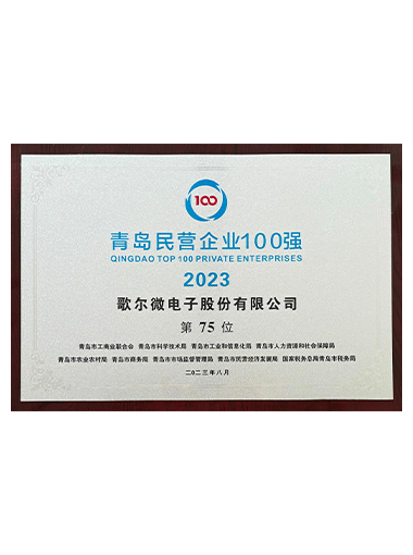 2023年青島市民營企業(yè)100強(qiáng)